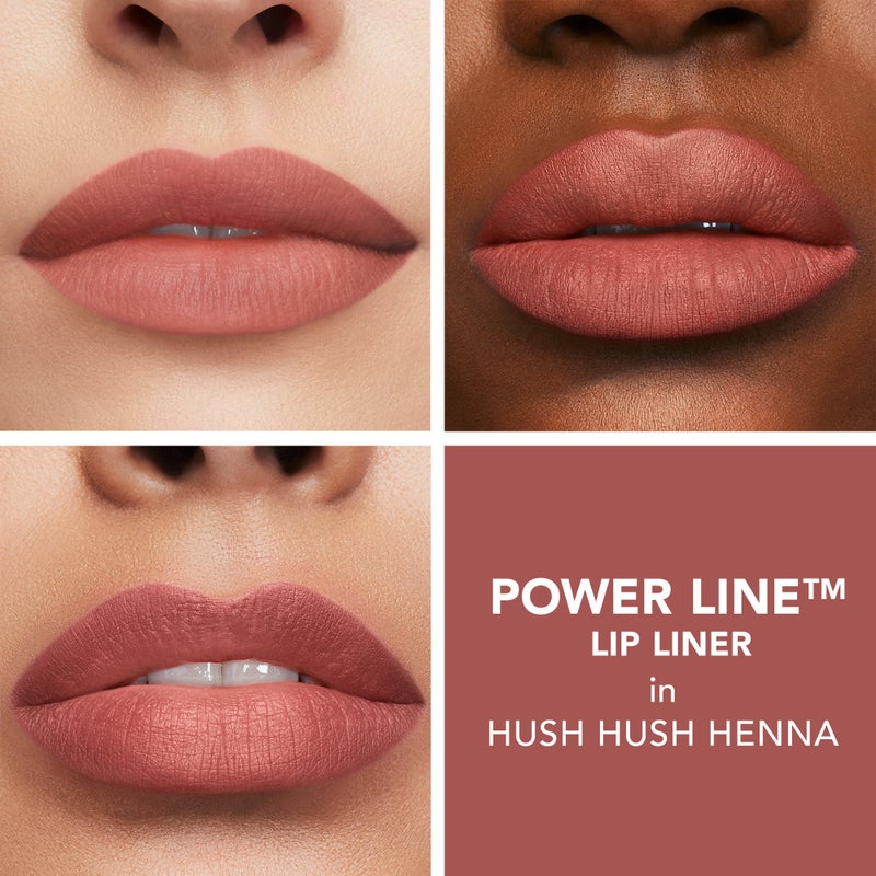 BUXOM قلم تحديد الشفاه Power Line™ Plumping Hush Hush Henna - Image 3